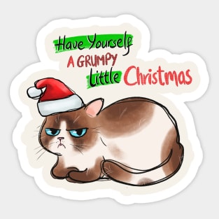 Have Yourself A Grumpy Little Christmas Sticker